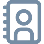 Book User SVG Icon